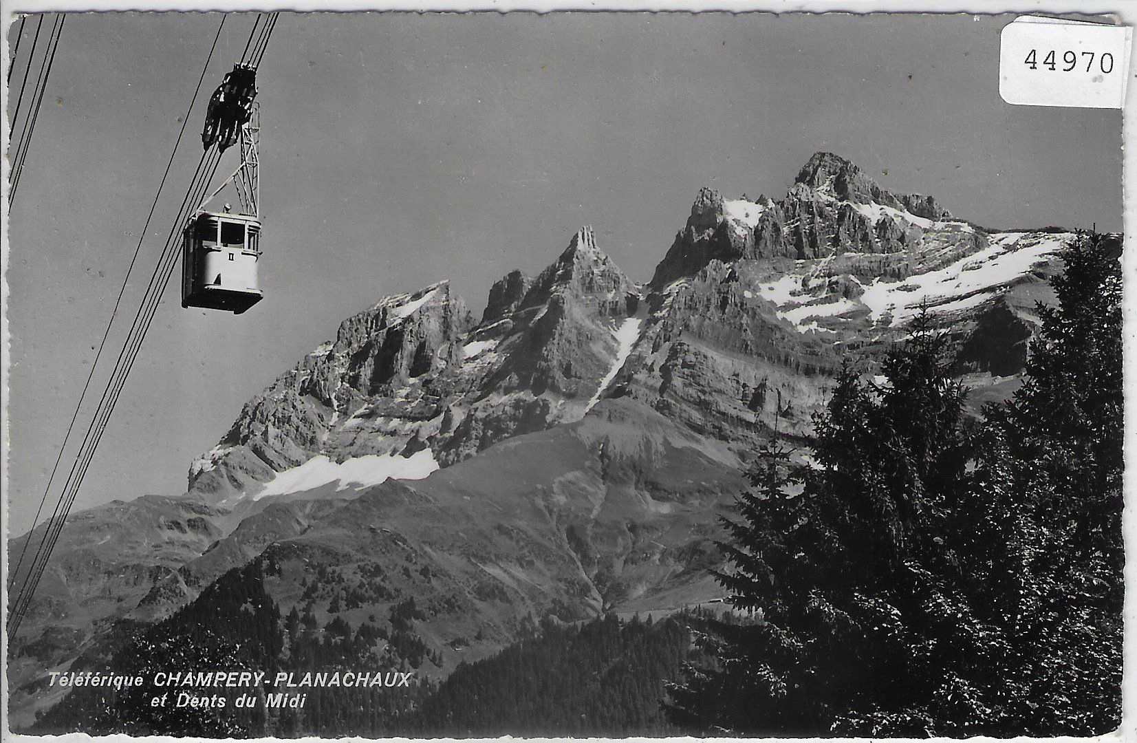 Cartoline postali: Teleferique Champery-Planachaux et Dents du Midi – Usato da Ettingen venduto da Kartenplanet