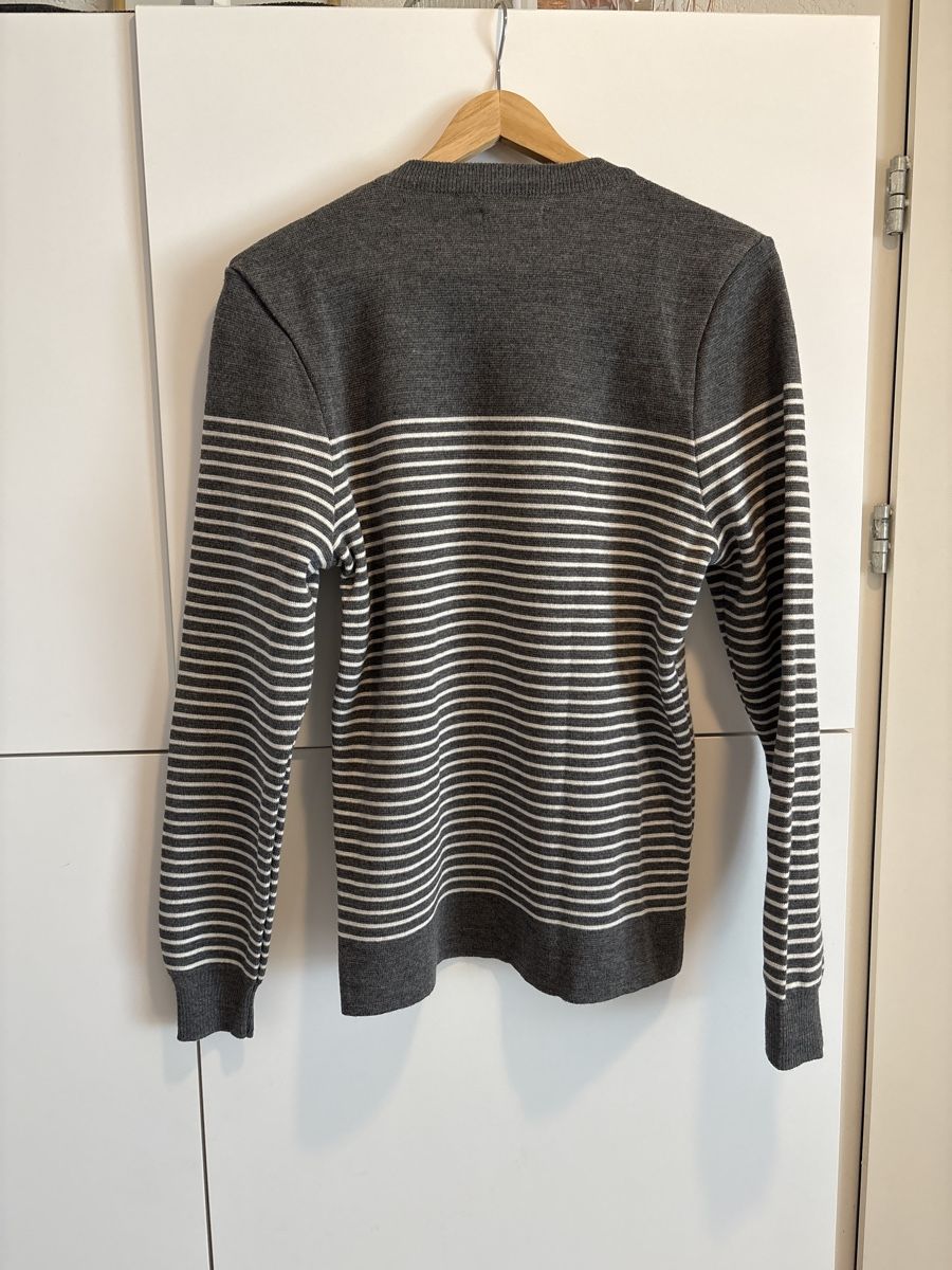 Zara Maglioni & Felpe: Pull rayé Zara gris et blanc, taille M – Nuovo (secondo la descrizione) da Pully venduto da kaba07 4