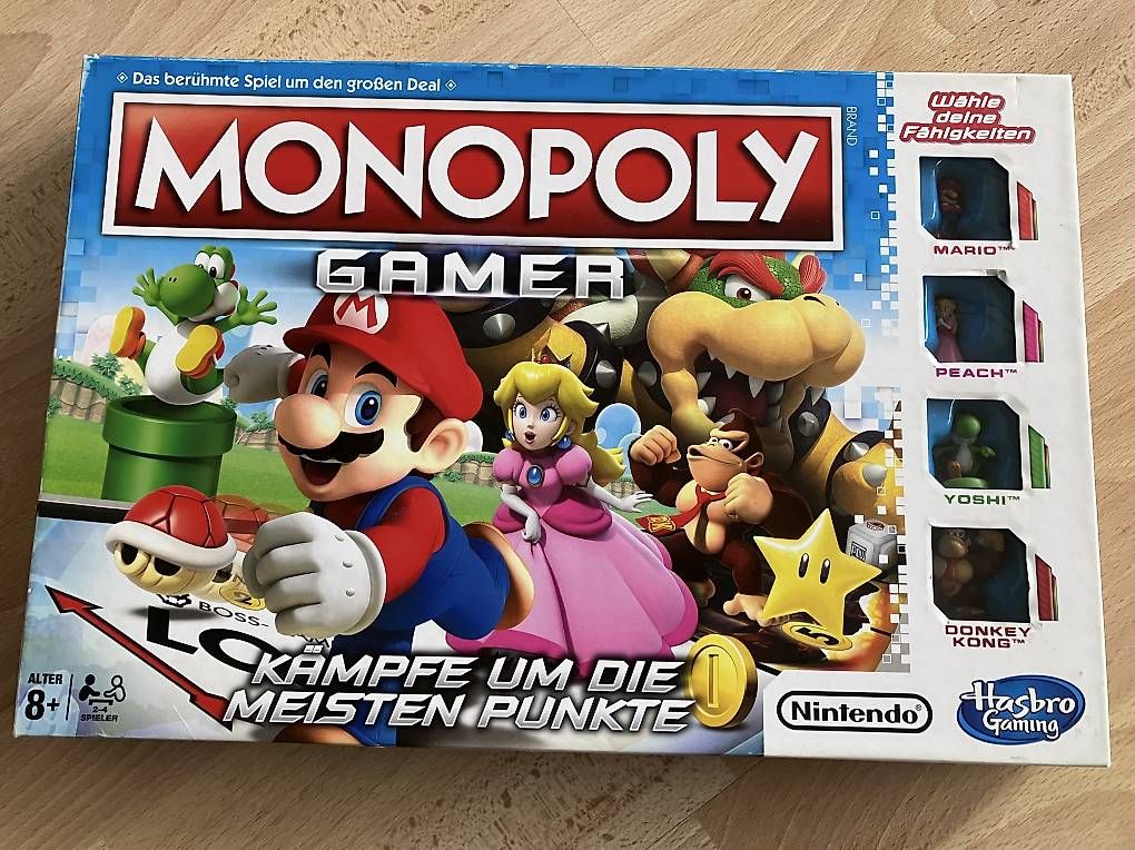 Hasbro Spiele: Monopoly Super Mario – Gebraucht aus Hellbühl von sabilu