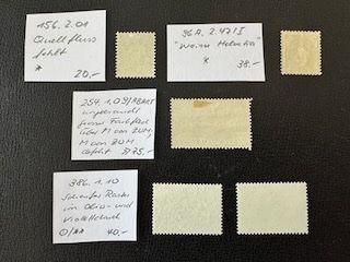 Alle Briefmarken: 4 ABARTEN Schweiz, postfrisch/ungebr./gest. – Gebraucht aus Stallikon von HILDECH1 8