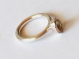 Dureco Silber Fingerring mit Beryll Stein G56