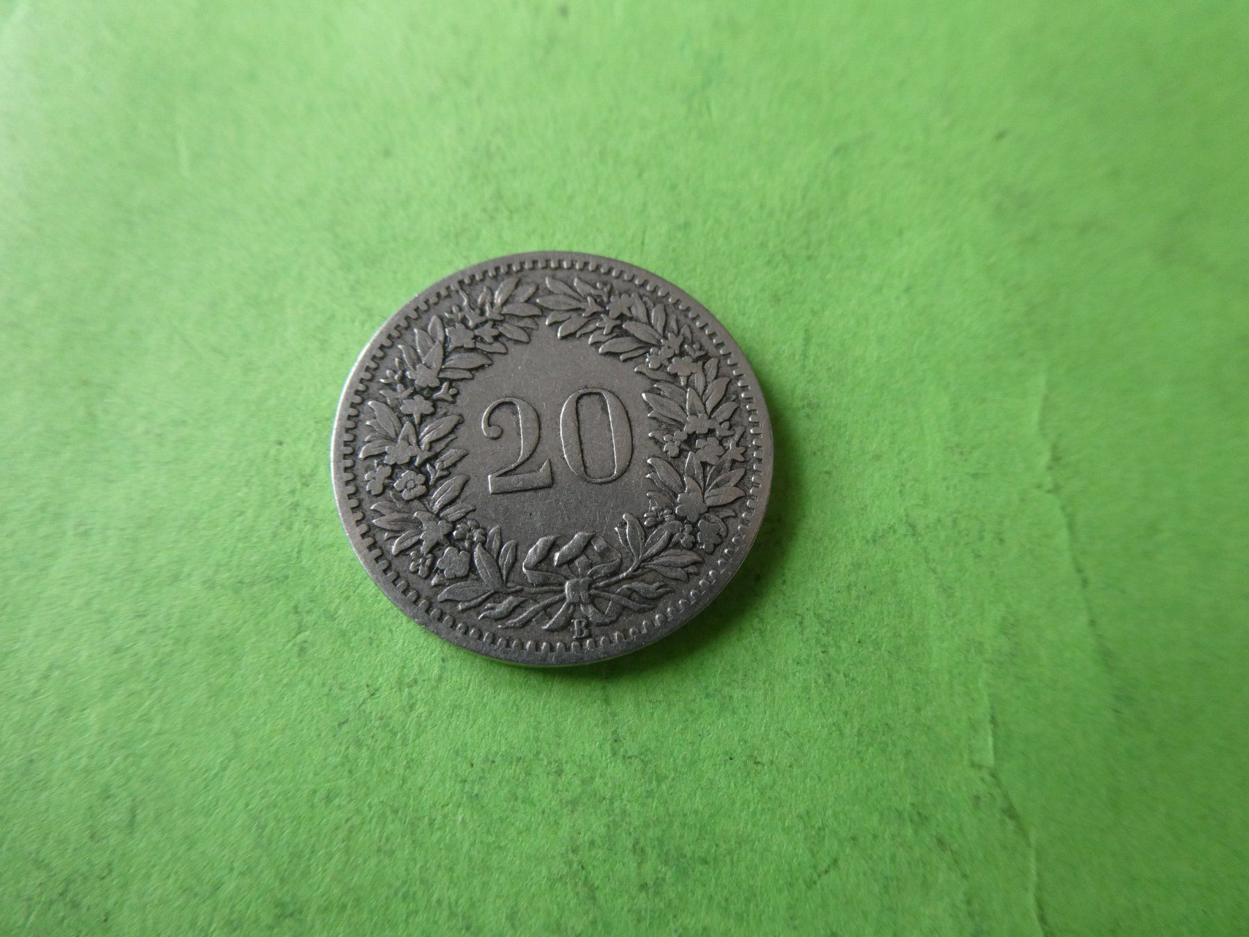 Toutes les monnaies: Schweiz 1887, 20 Rappen – Neuf (Voir description) à Hinterforst par Rohusri 1