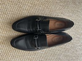 ALDO Loafer Schuhe Schwarz Leder Grösse 43 guter Zustand