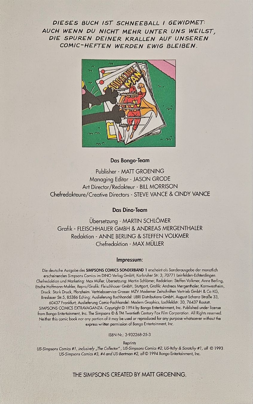 Fumetti: Simpsons Comics Extravaganza - Gelbe Familie Comic! – Usato da Gibswil venduto da Dapi 1