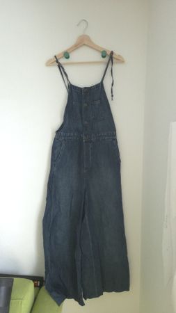 Y2K Lucky Brand Denim Overalls · Cotton-Linen Blend 