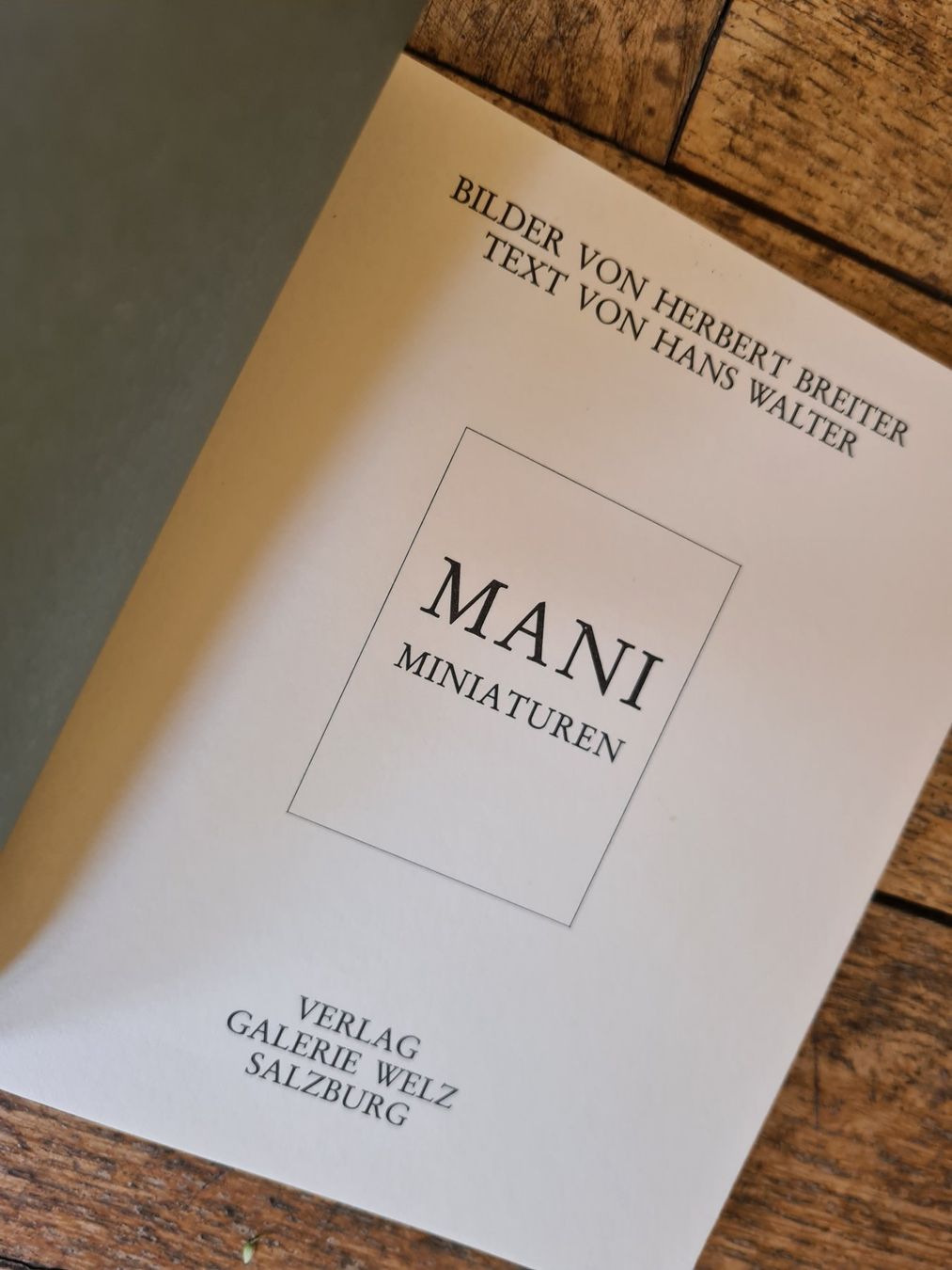 Libri: MANI Miniaturen, Bilder Herbert Breiter – Usato da St. Gallen venduto da limonaden 1