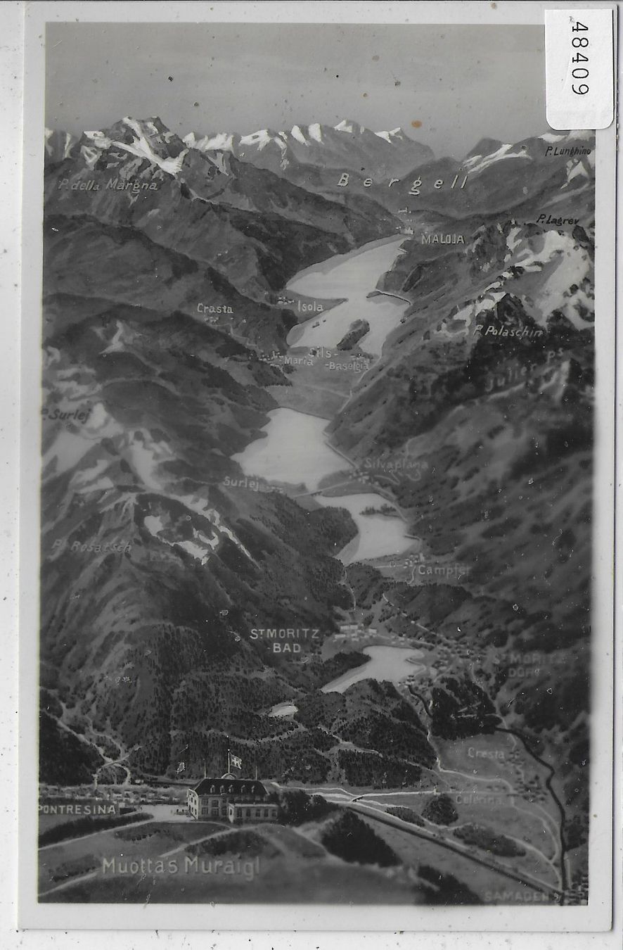 Cartoline postali: Panorama Engadin – Usato da Ettingen venduto da Kartenplanet