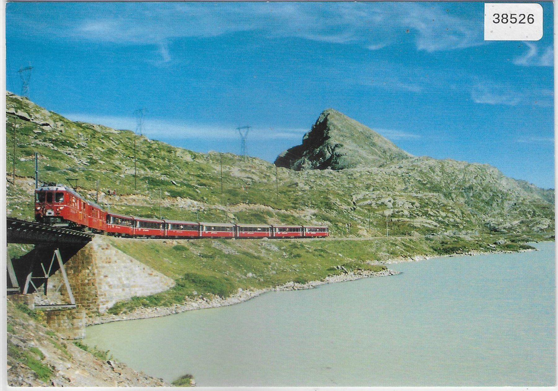 Cartoline postali: Bernina Express Zug 425 am Lago Bianco – Usato da Ettingen venduto da Kartenplanet