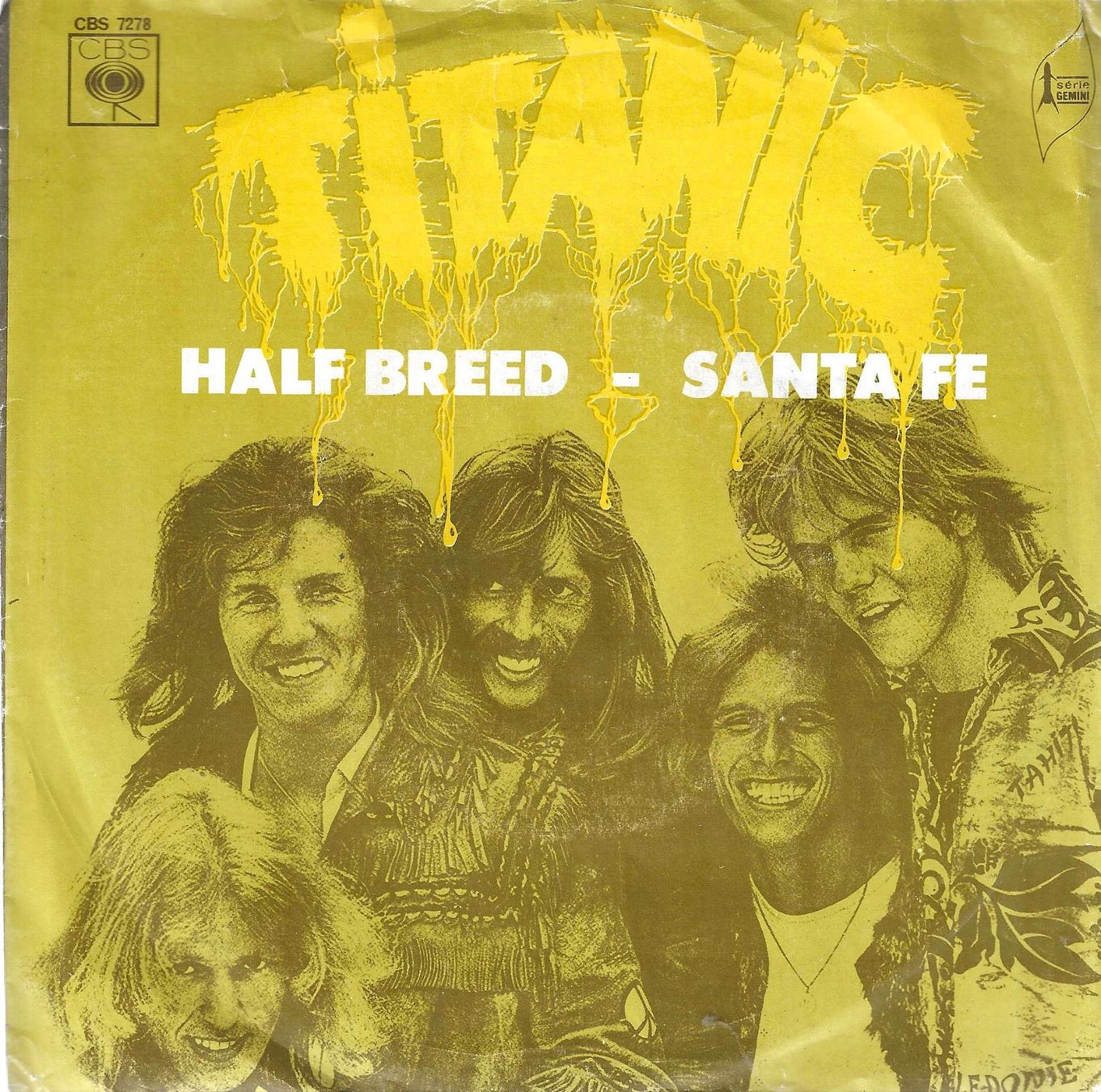 Dischi in vinile: Titanic 2 SP's - Half Breed & Flashback – Usato da Savagnier venduto da Ne2065