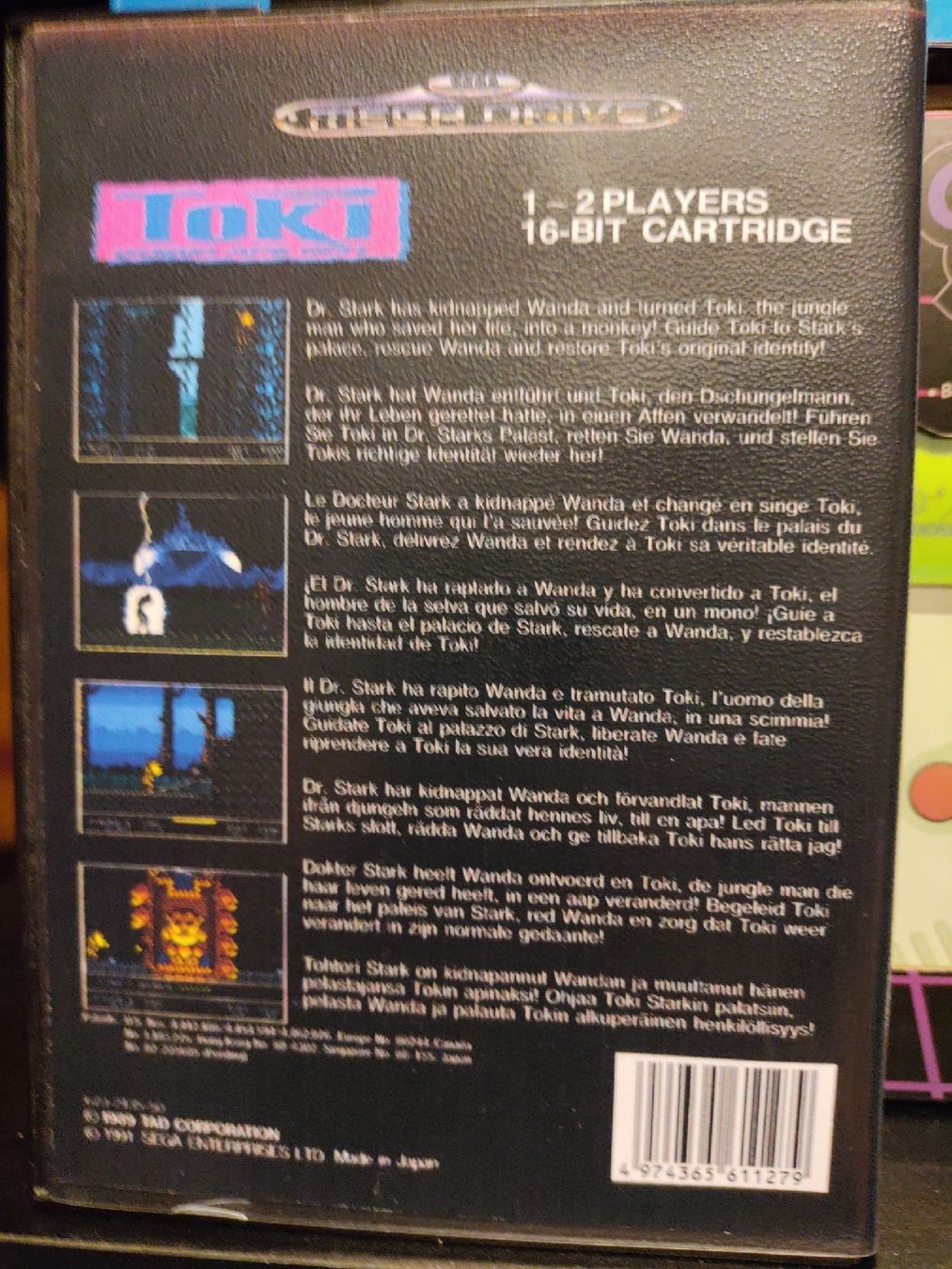 Sega Spiele: Jeu Mega Drive Toki Going Ape Spit 16-Bit Cartridge – Gebraucht aus Fribourg von PastGame 1
