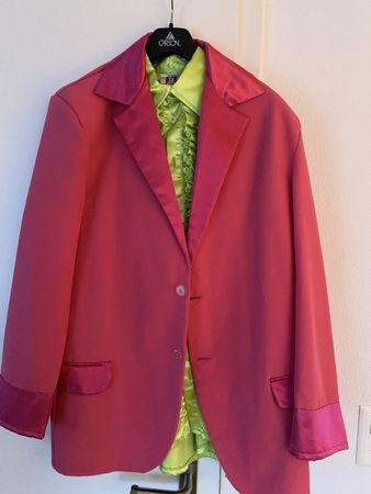Anzug pink Herren Fasnacht 3 teilig