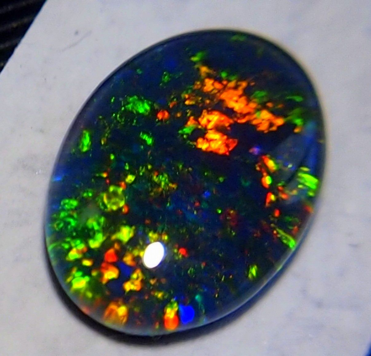 Pietre preziose: 5,5 ct. Multicolour Blackopal-Triplet AAA – Nuovo e nell'imballaggio originale da Reinach BL venduto da rumablum