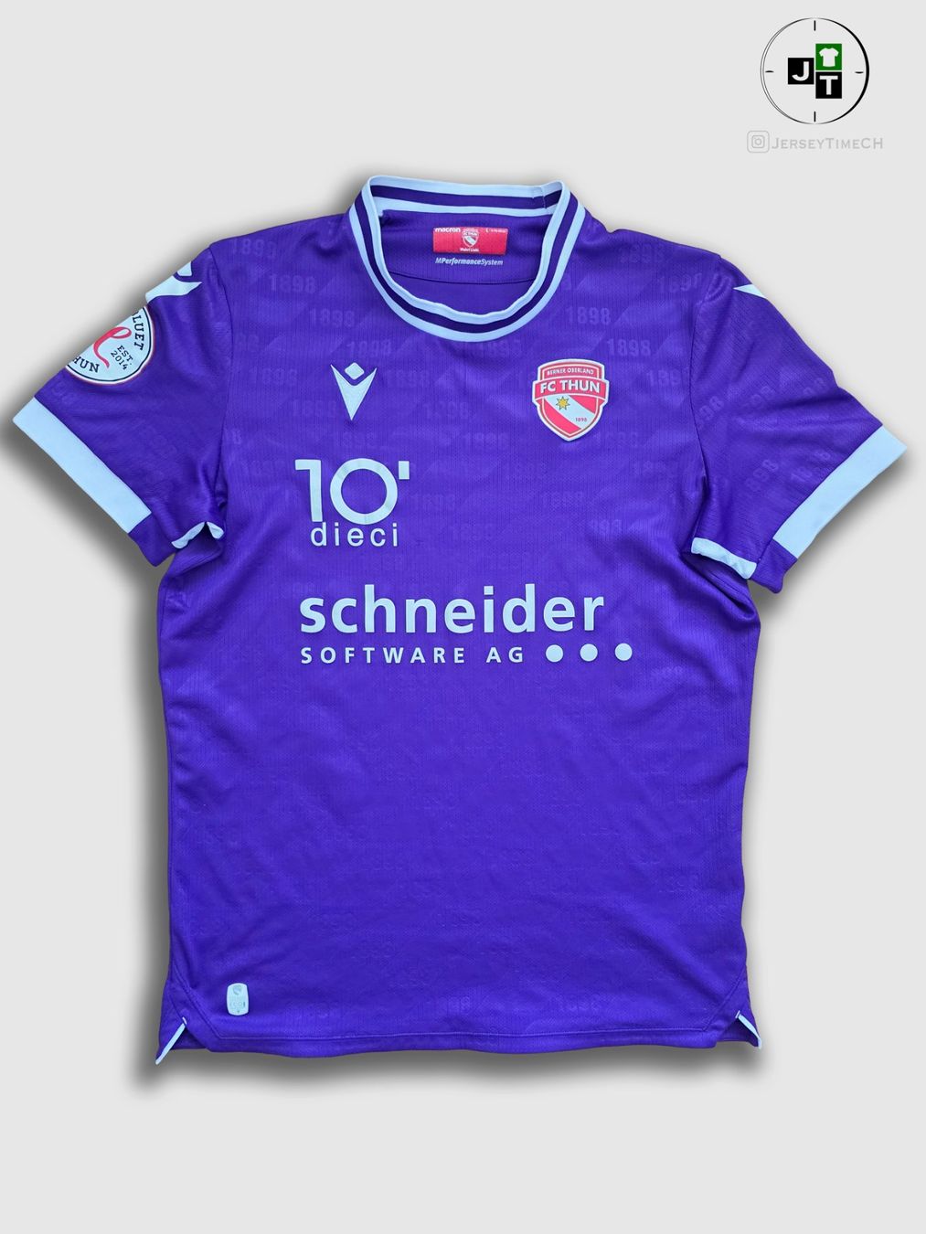 Canottiere & Pantaloni: FC THUN 22/23 TRIKOT – Usato da Lüchingen venduto da Jersey_Time