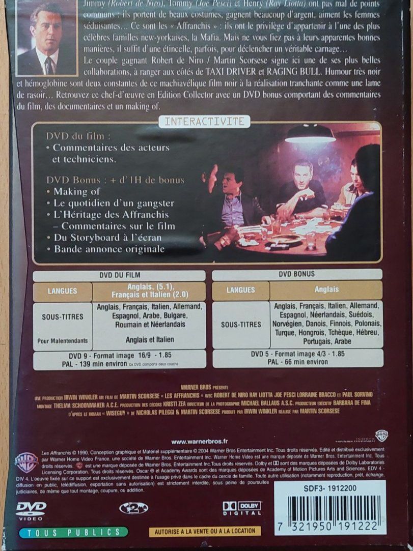 Tutti i DVDs: Les Affranchis Edition Collector 2 DVD – Usato da Aurigeno venduto da AnnaM46 1