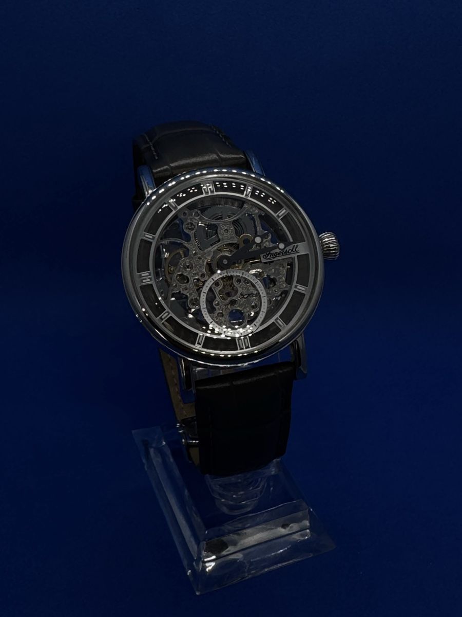 Ingersoll Orologi: Ingersoll skeleton watch automatic leather strap – Usato da Erlinsbach venduto da jdswi 1