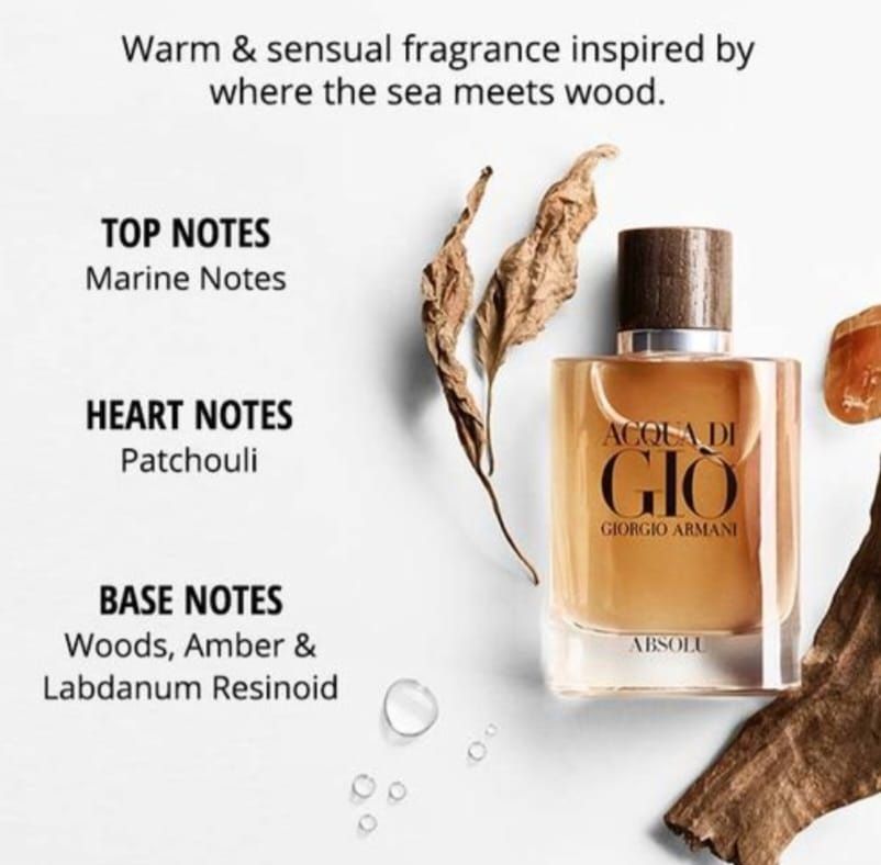 Armani Profumi & Eau de Toilette: Armani Acqua di Giò Absolu – Nuovo (secondo la descrizione) da Utzigen venduto da DRAGONY23