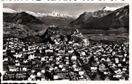 Sion, vue d'avion