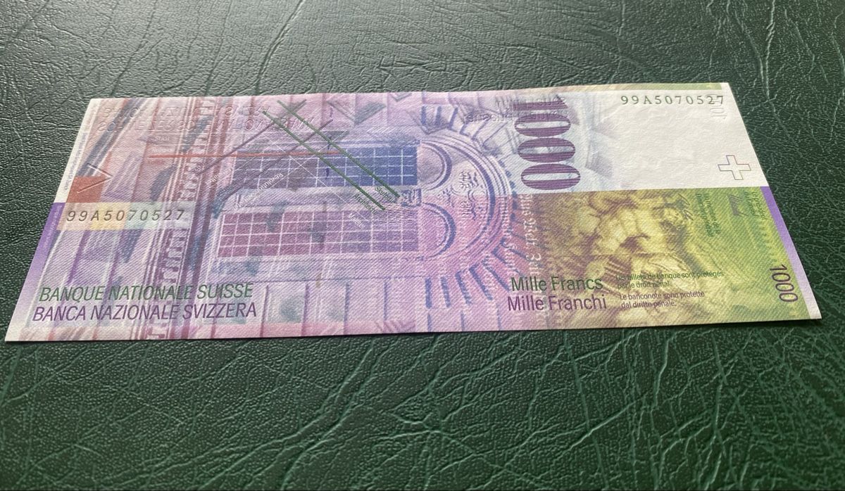 Banknoten: 1000er Note - Schweizer Banknote - 1999 – Neu (gemäss Beschreibung) aus Thörishaus von luc_nsv9 2