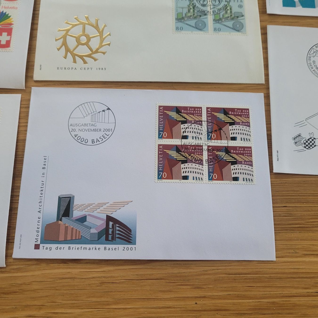 Alle Briefmarken: Los Mit FDC 4er Block – Gebraucht aus Biel/Bienne von Destockweb 4