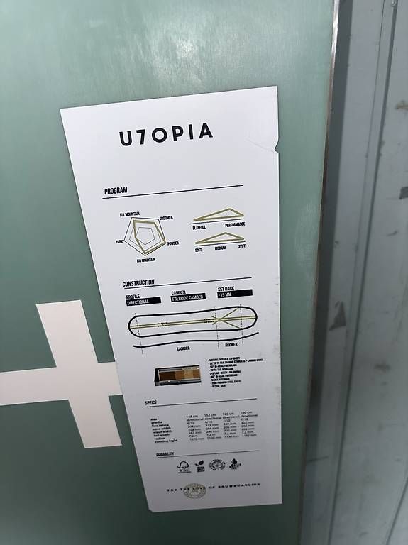 Board: West Utopia 152cm Snowboard  – Usato da Gstaad venduto da Pure_Snowboarding 3