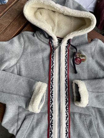 Napapijri Damen Fleece Jacke mit Kapuze, Top Zustand! XL