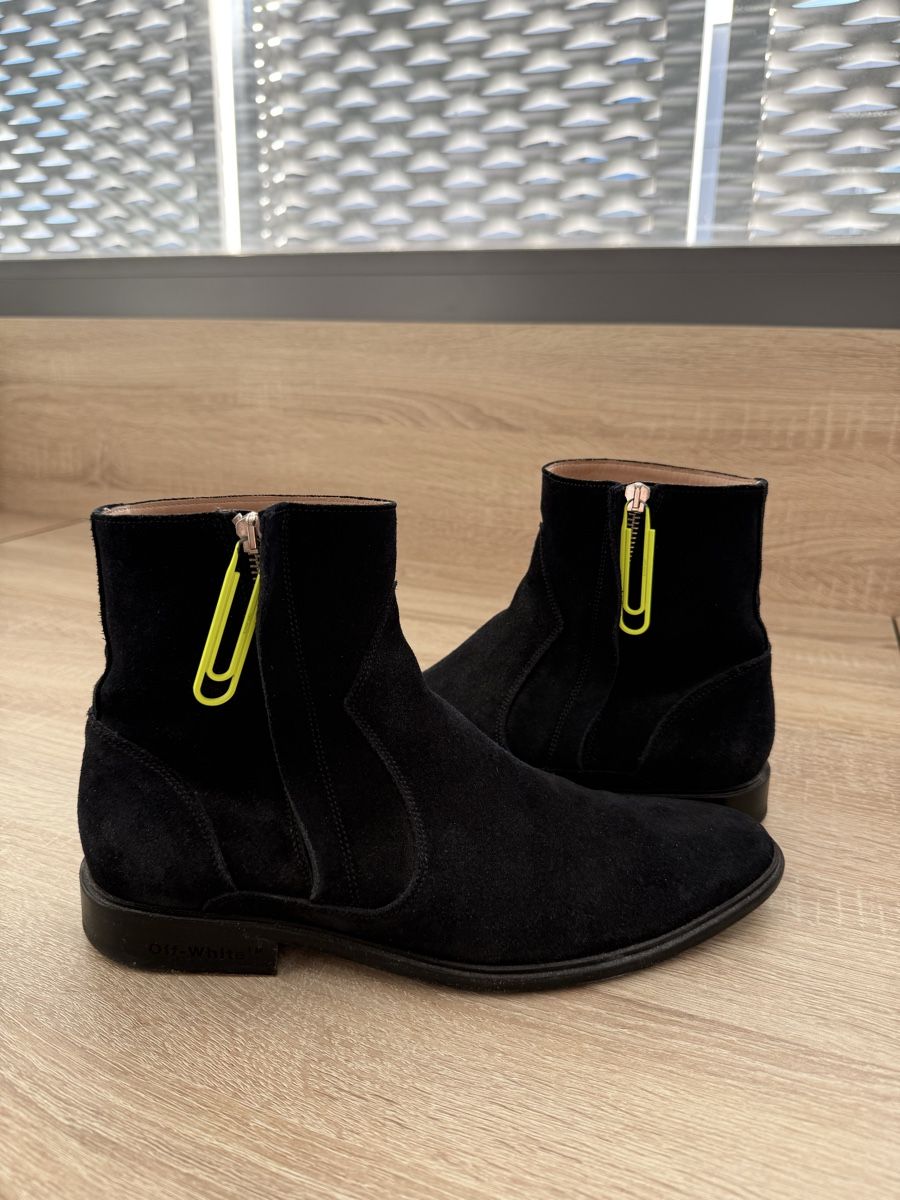 Off-White Scarpe da uomo: Off-White Boots Suède | Pointure 42 | Virgil Abloh | tromb – Usato da Genève venduto da sst_nv8c 1