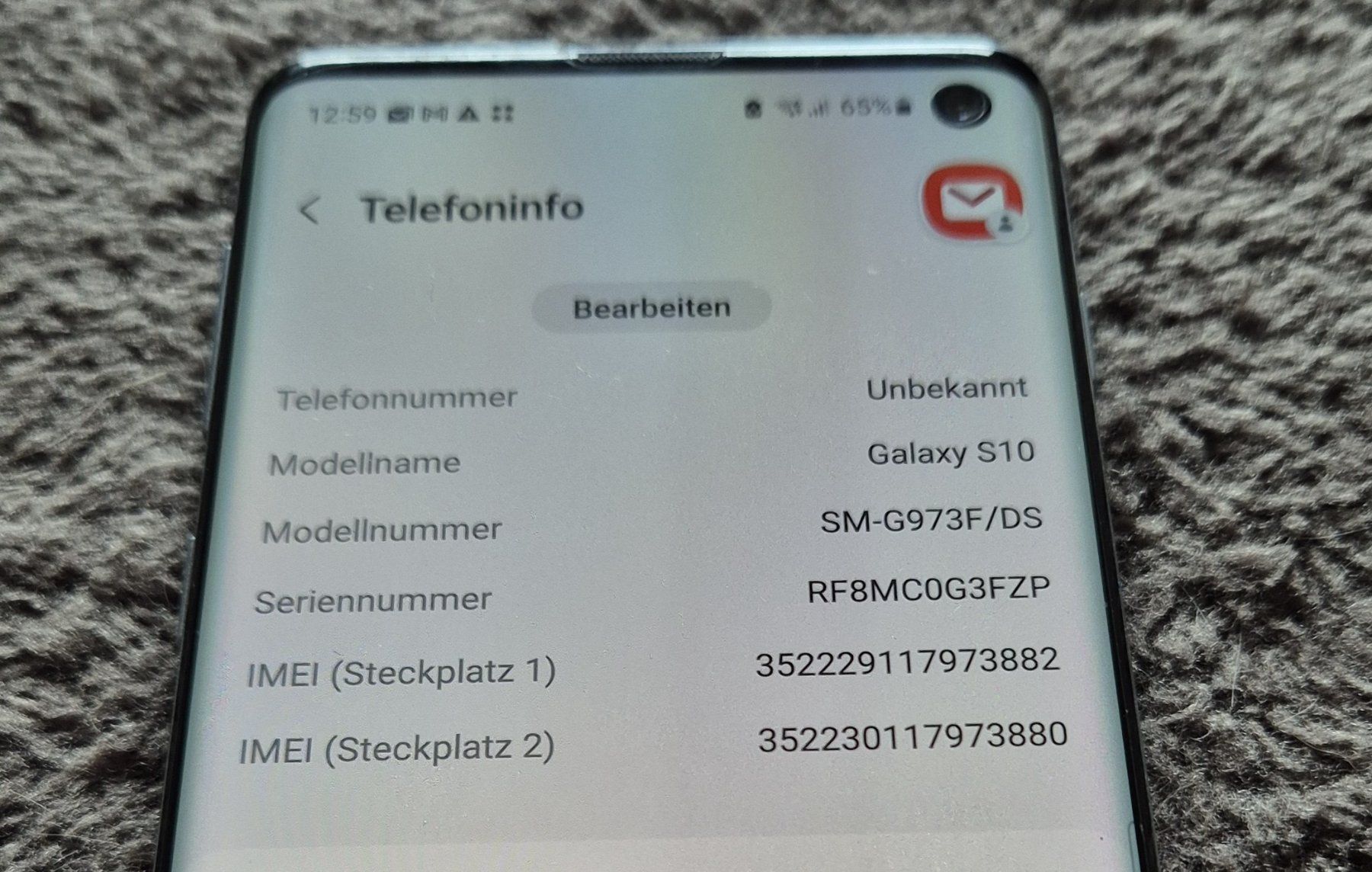 Samsung Handys / Smartphones: Samsung Galaxy S10 – Gebraucht aus Rüttenen von Mushorn 3