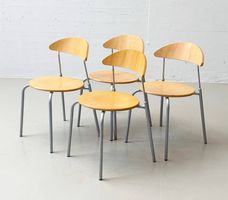 Sedie da studio impilabili dal design rotondo di Bemefa