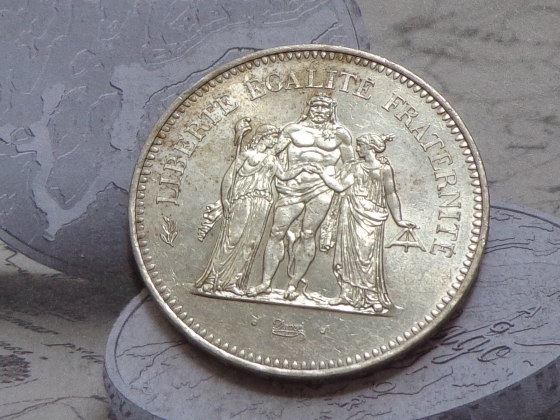 Tutti le monete: 50 francs 1978 "Hercule" République Française – Usato da Pully venduto da UCA01 1