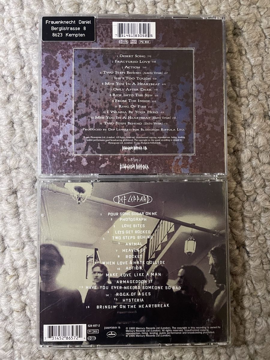 CDs: 2x Def Leppard – Neuf (Voir description) à Reinach AG par trigger7811 2