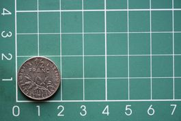 währung francaise 1/2 franc 1987