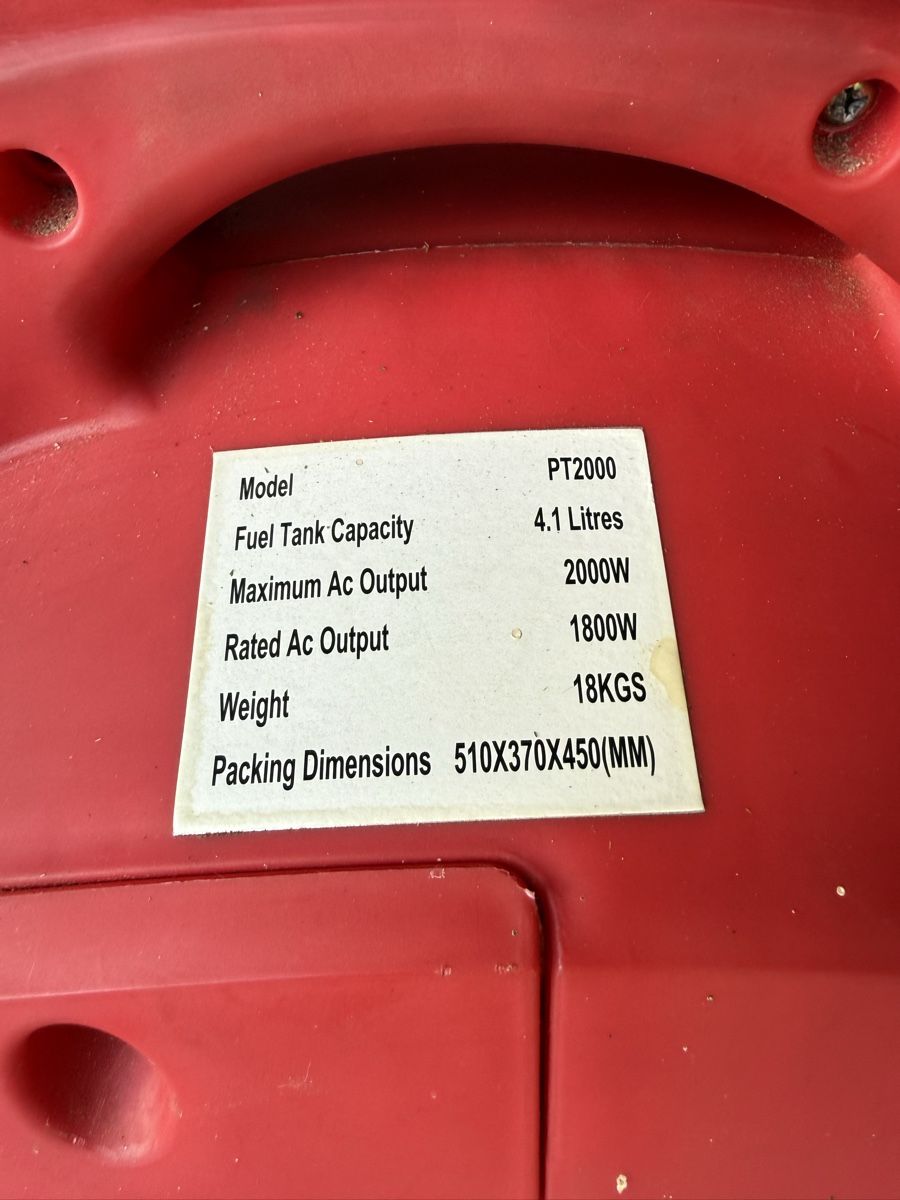 Stromgeneratoren: Stromerzeuger Powertech PT2000 2000W gebraucht – Gebraucht aus Heiligenschwendi von HighSpeedCutting 3