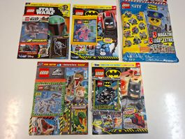 Lego Magazine Hefte NEU Star Wars Batman Marvel Jurassic 6