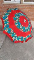 Sonnenschirm rot Blumenmuster, Vintage, mit Koppfunktion (LG