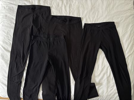 Leggings neri taglia unica 4 pezzi