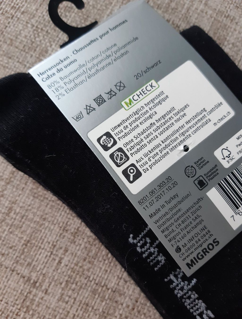 Migros Calze: 3 Paar Socken MIGROS - 39-42 – Nuovo e nell'imballaggio originale da Zürich venduto da tobiasscheid 2