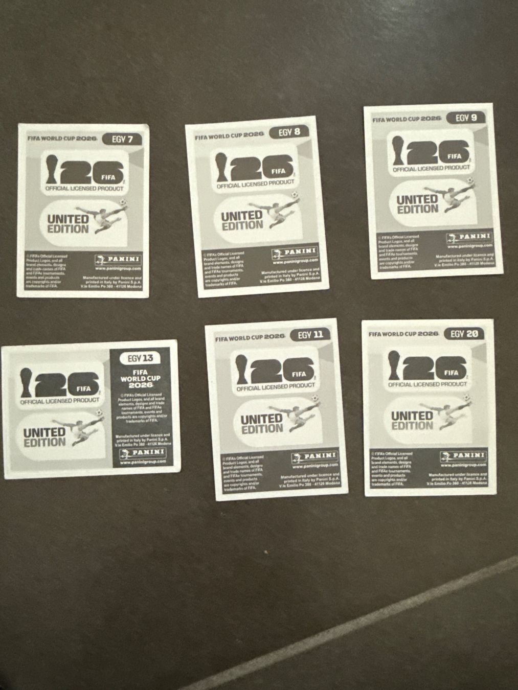 Panini Carte collezionabili: EGY 7,8,9,11,13,20 – Nuovo e nell'imballaggio originale da Savigny venduto da Kinderboutique
