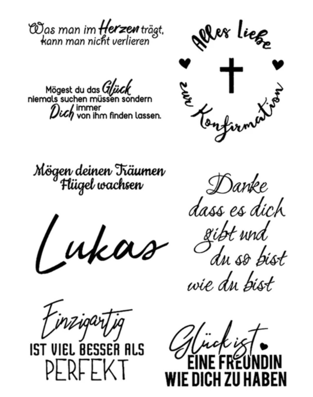 Timbri: Silikonstempel Freundschaft – Nuovo e nell'imballaggio originale da Kaltbrunn venduto da schere-stein-papier