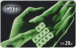 SFR 20.- GTN Hand - seltene Schweizer Prepaid Telefonkarte