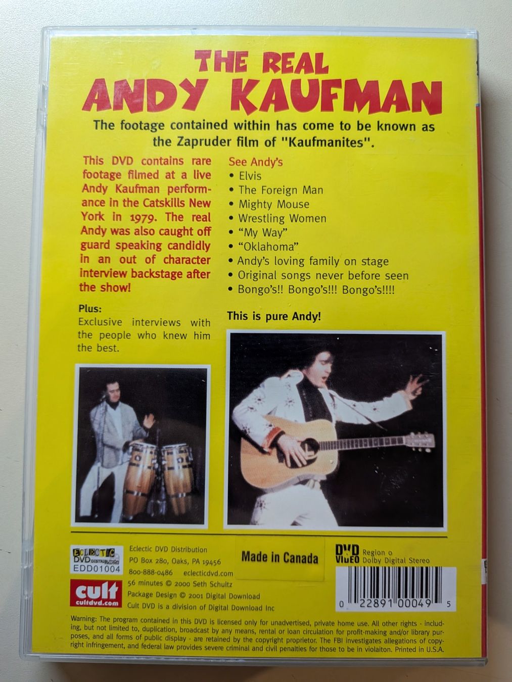 Alle DVDs: The Real Andy Kaufman [DVD] – Gebraucht aus Port von gecotom 1