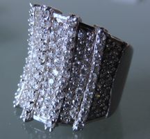 Silber 925 Statement Fingerring Gr. 56