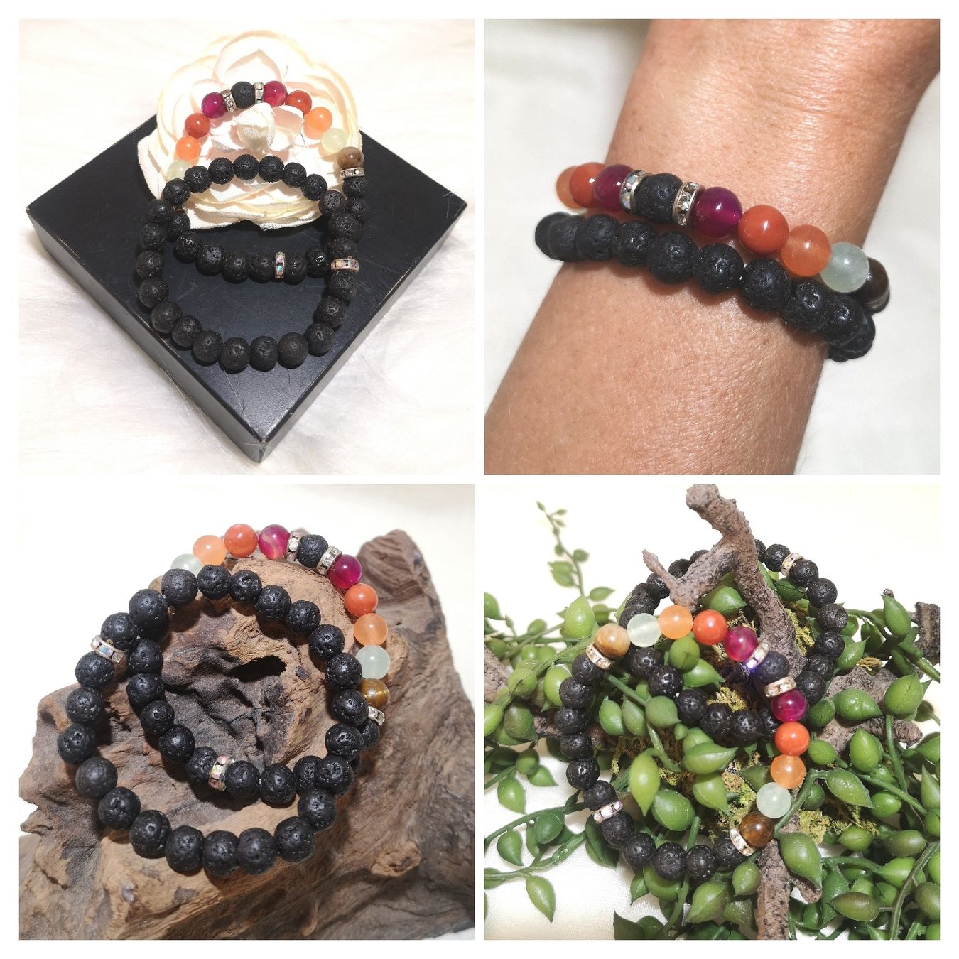 Bracciali & Braccialetti: Lavastein Armk.-Set - Spendenaktion – Nuovo (secondo la descrizione) da Unterkulm venduto da Nachtigall