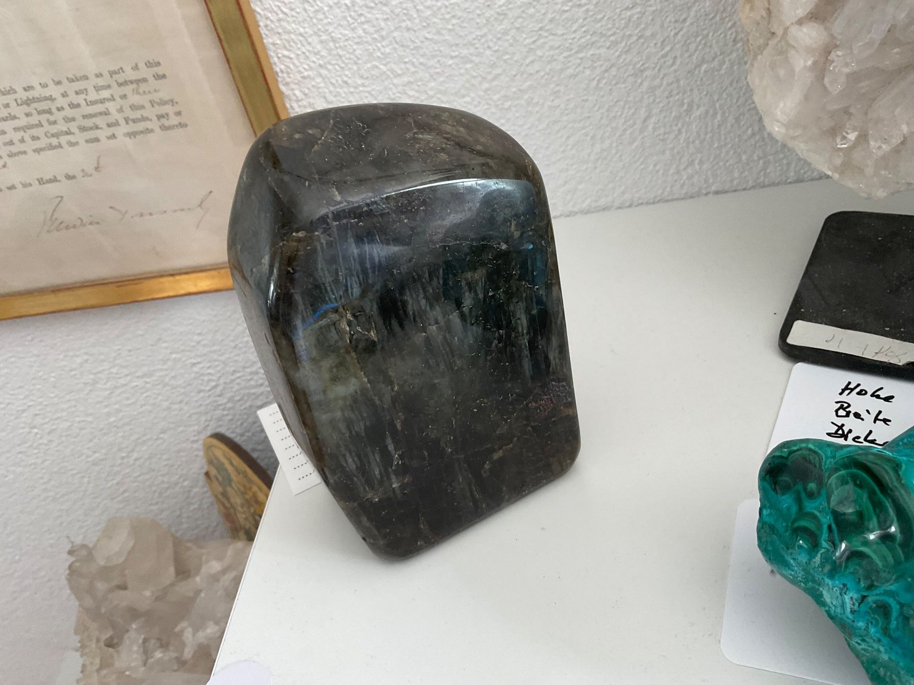 Minerali & Pietre curative: Wunderschöner Labradorit Handschmeichler, Edelstein – Nuovo (secondo la descrizione) da Gibswil venduto da MineralienJRS 4