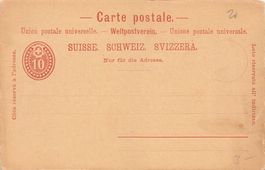 Postkarte Ganzsache ungelaufen - 10 Rp
