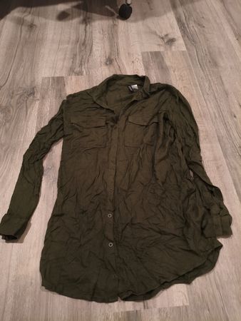 Camicia H&M Divided verde oliva taglia 34 usato
