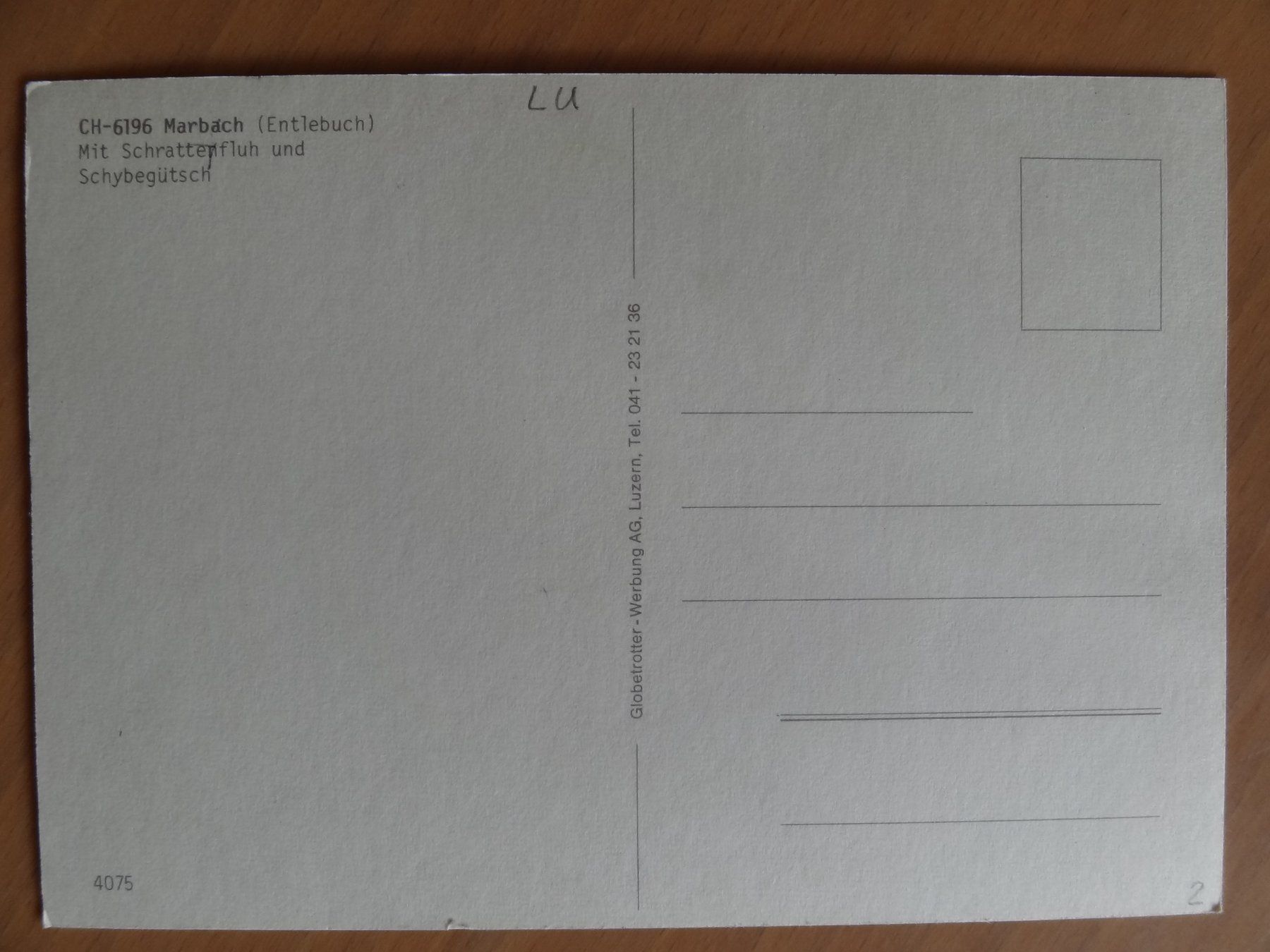 Cartoline postali: Marbäch - Entlebuch - LU – Usato da St Léonard venduto da Riglin 1