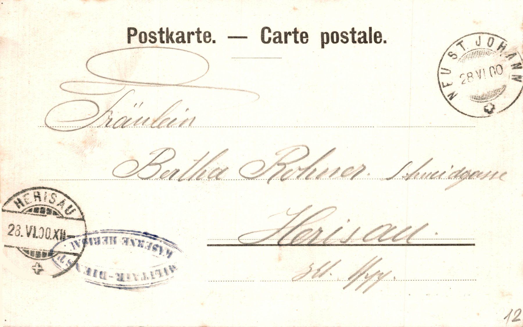 Cartoline postali: Nesslau und Neu St. Johann – Usato da Bronschhofen venduto da Astore 1