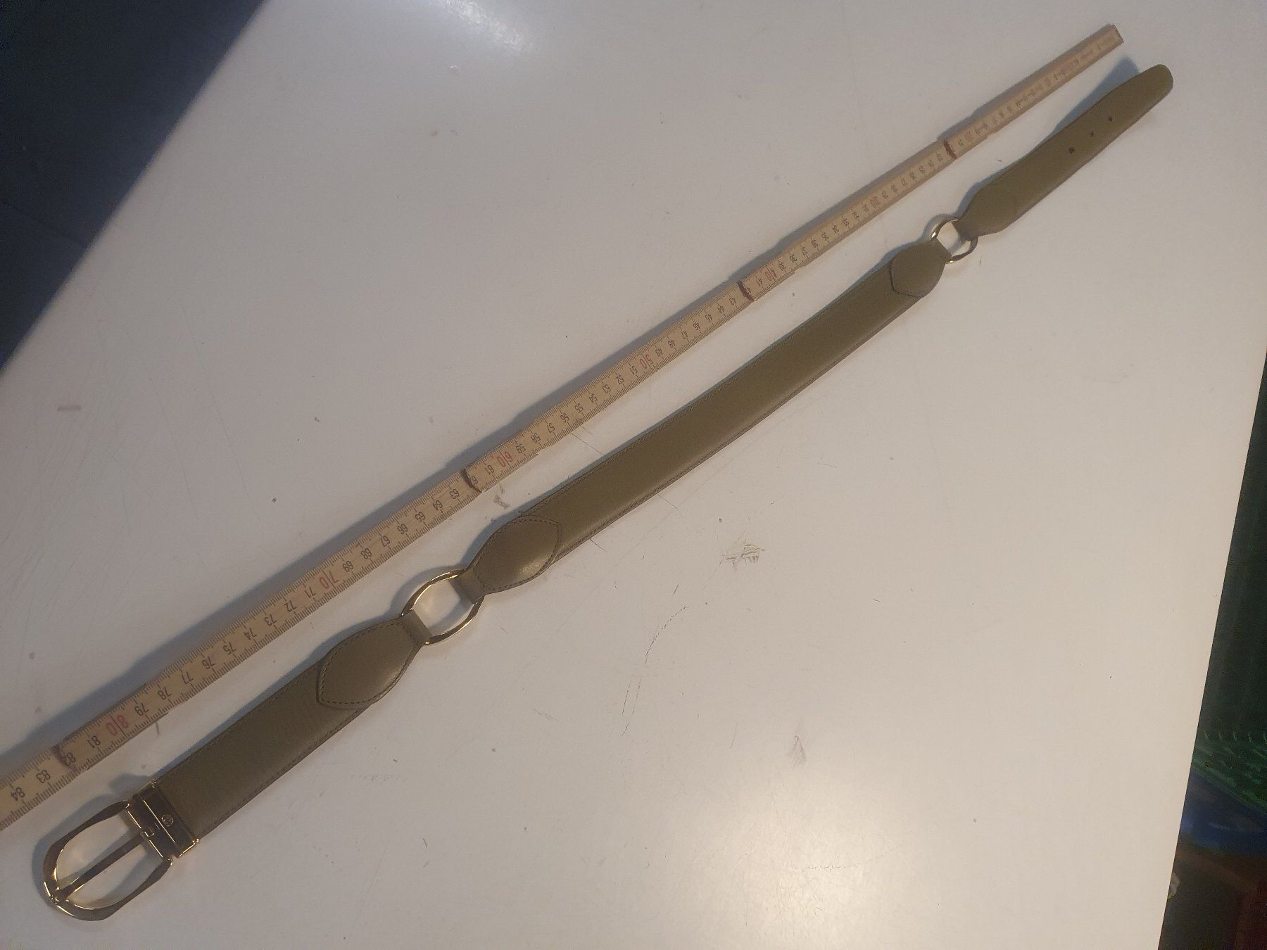 Cinture: Damengurt 3 Teilig oliv 80 cm – Usato da Zürich venduto da loosebone