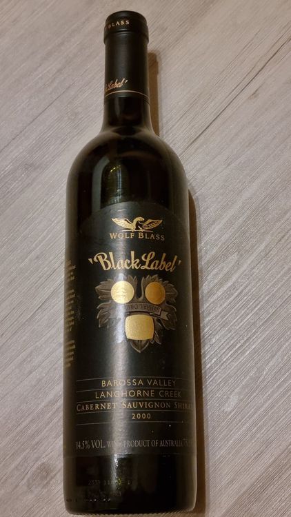 Rotwein, Black Label, Wolf Blass, 2000 (Neu (gemäss Beschreibung)) in ...