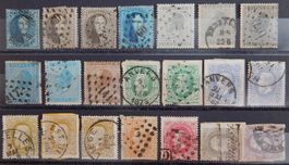 Belgien ex. Kat. 8-33 gest. 1858/69